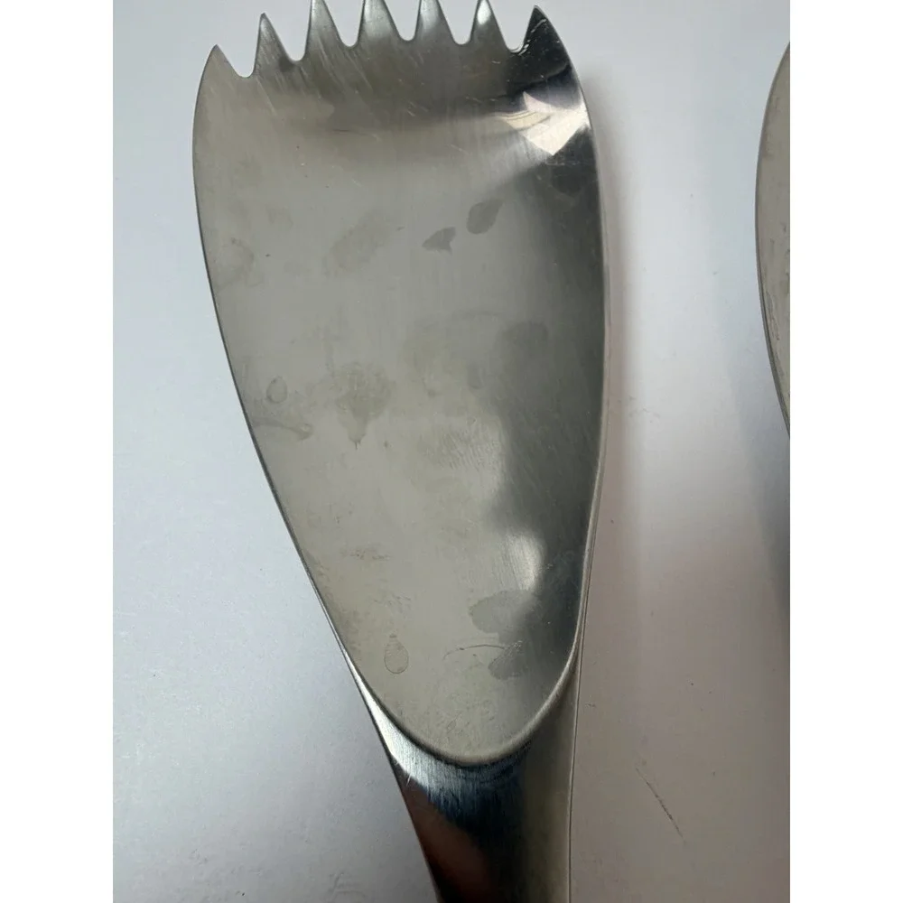 Solid Serving Fork Spoon Dansk Designs ODIN Satin Stainless‎ 8 7/8 Korea